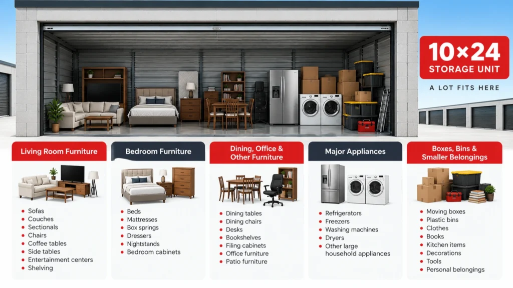 10×24 Storage Capacity Guide