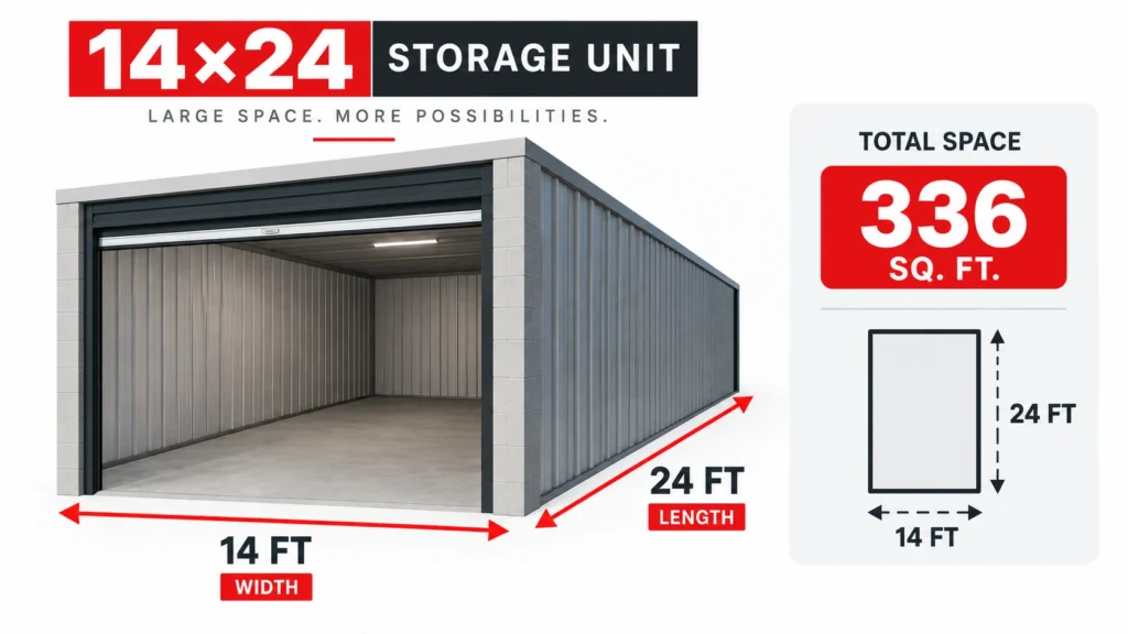 14×24 Storage Unit Dimensions