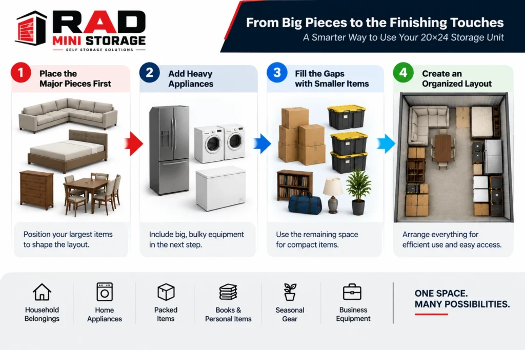 Smart Packing Guide for a 20×24 Unit