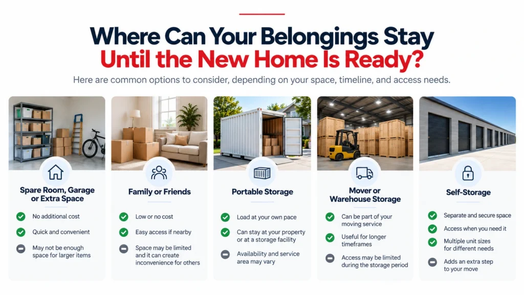 Storage Options Until Move-In Day